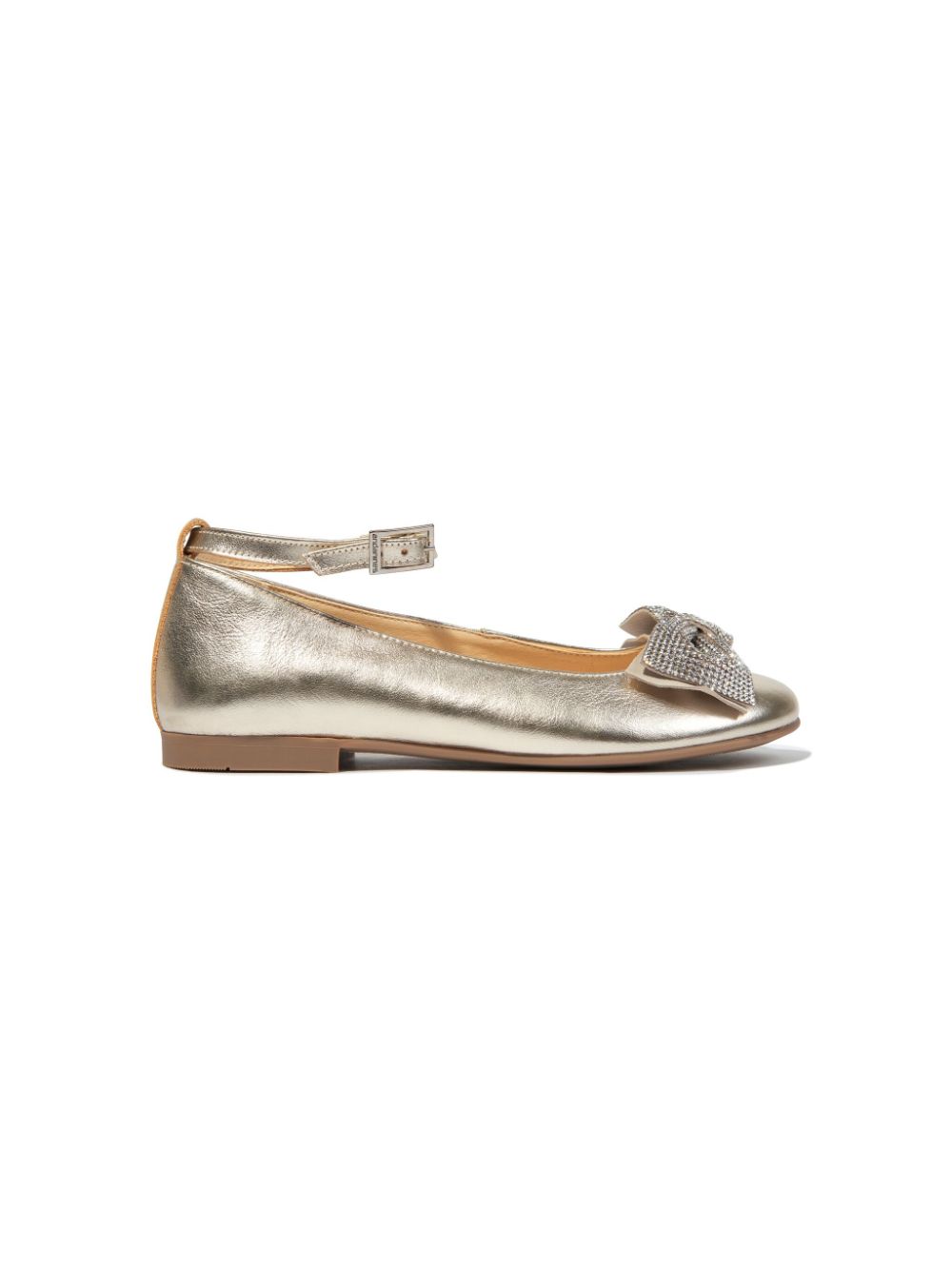 ANDANINES bow-detail ballerina shoes - Gold von ANDANINES