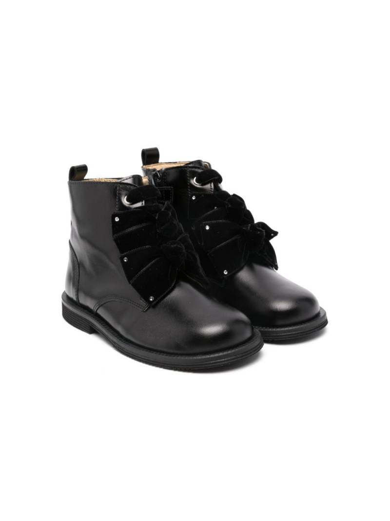 ANDANINES bow-detailing boots - Black von ANDANINES