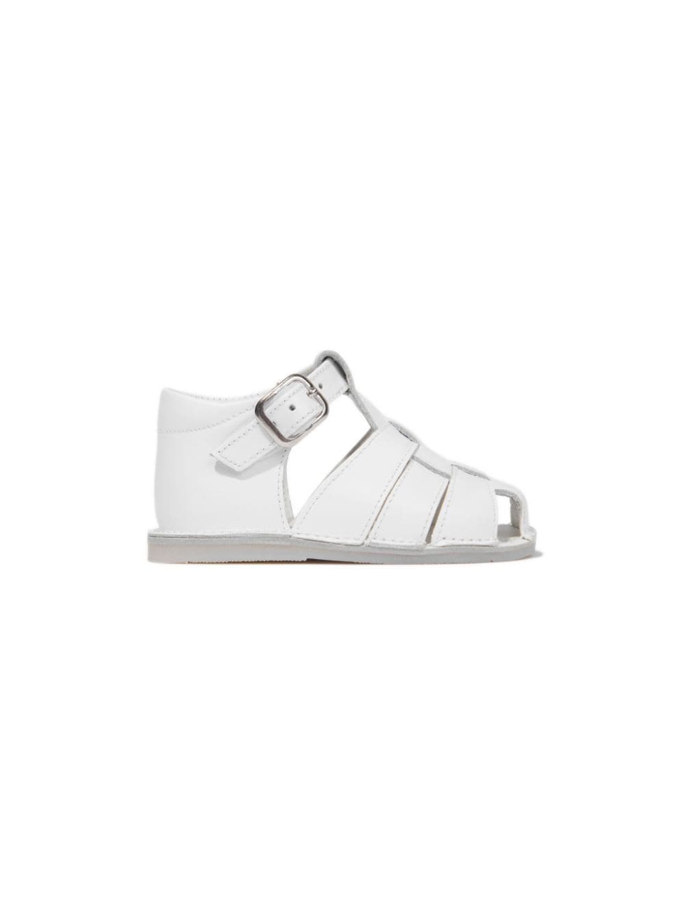 ANDANINES caged leather sandals - White von ANDANINES
