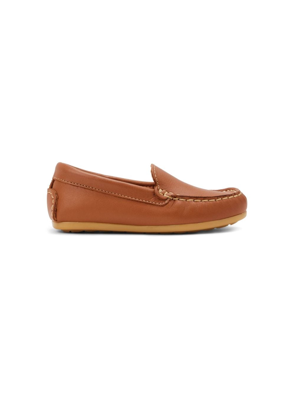 ANDANINES contrast-stitch leather loafers - Brown von ANDANINES