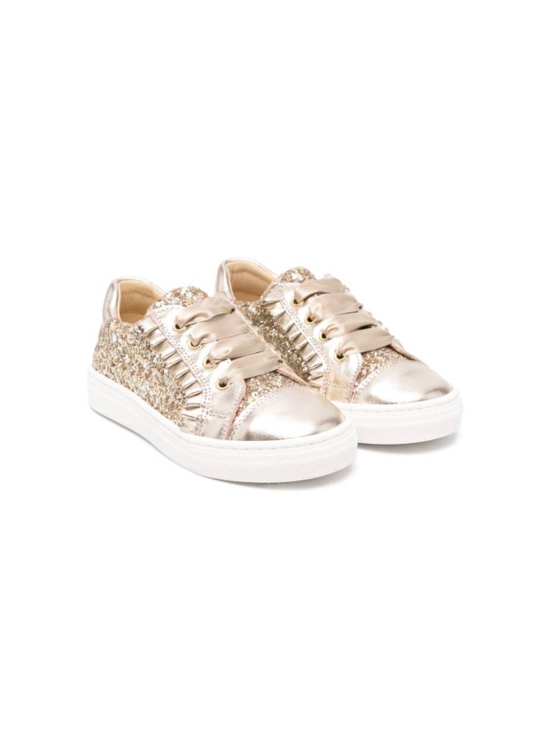 ANDANINES glitter sneakers - Gold von ANDANINES