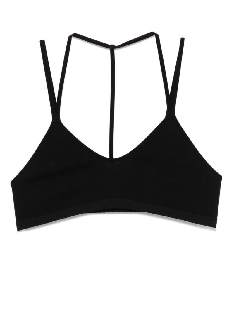 ANDREĀDAMO fine-ribbed bra - Black von ANDREĀDAMO