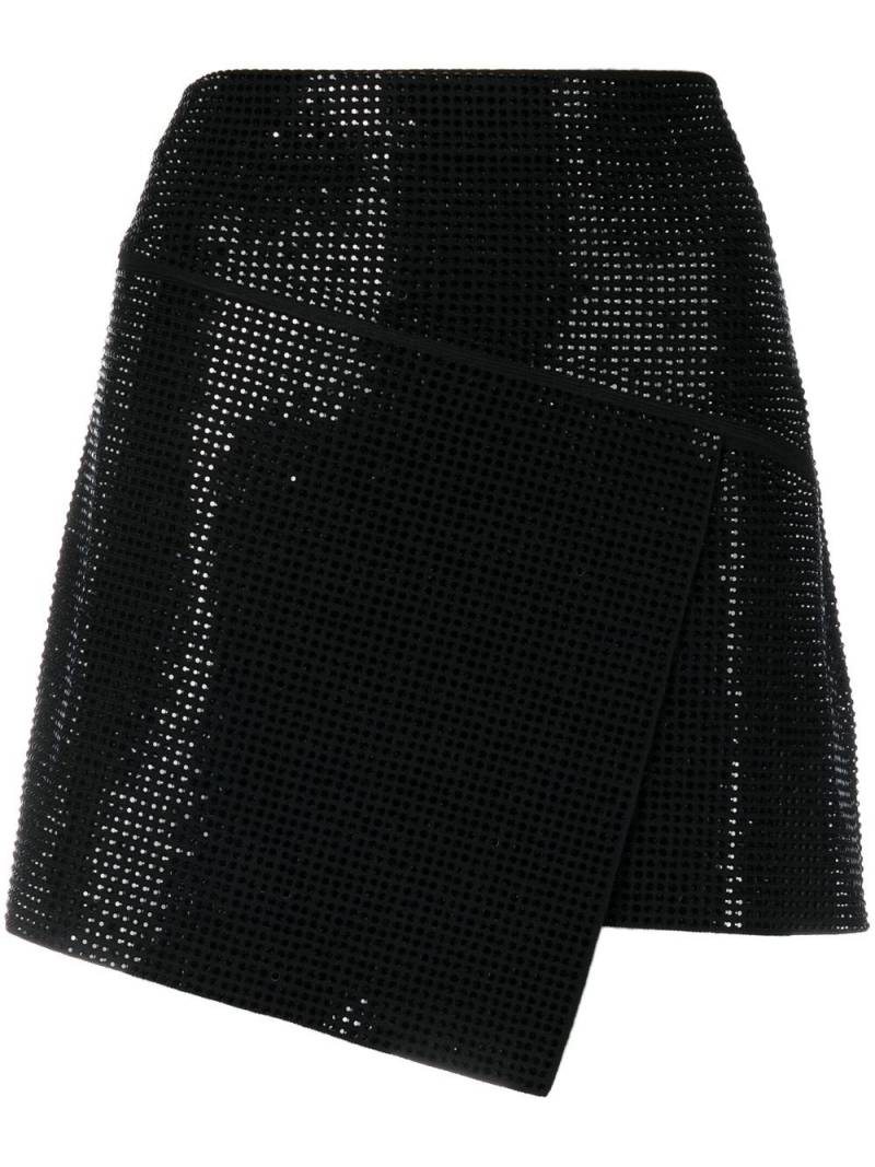 ANDREĀDAMO crystal-embellished mini skirt - Black von ANDREĀDAMO