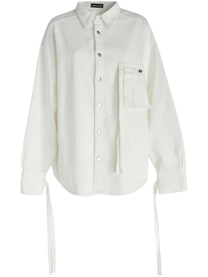 ANDREĀDAMO long sleeve shirt - White von ANDREĀDAMO