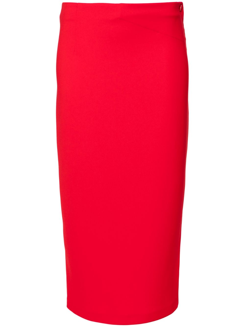 ANDREĀDAMO mid-rise cady midi skirt - Red von ANDREĀDAMO