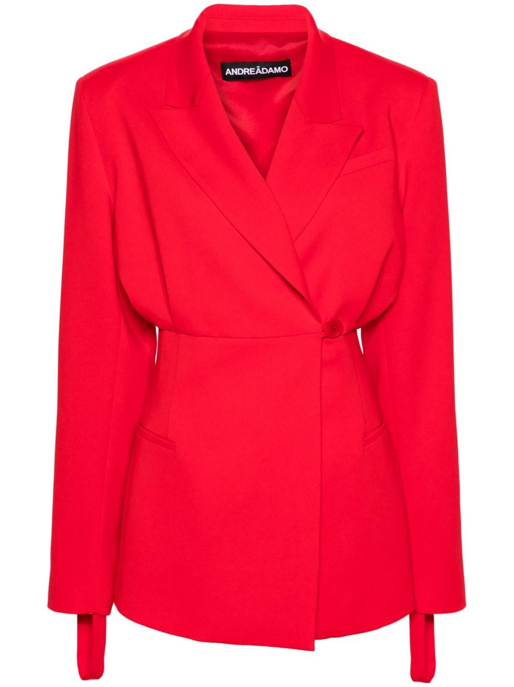 ANDREĀDAMO peak-lapels single-breasted blazer - Red von ANDREĀDAMO