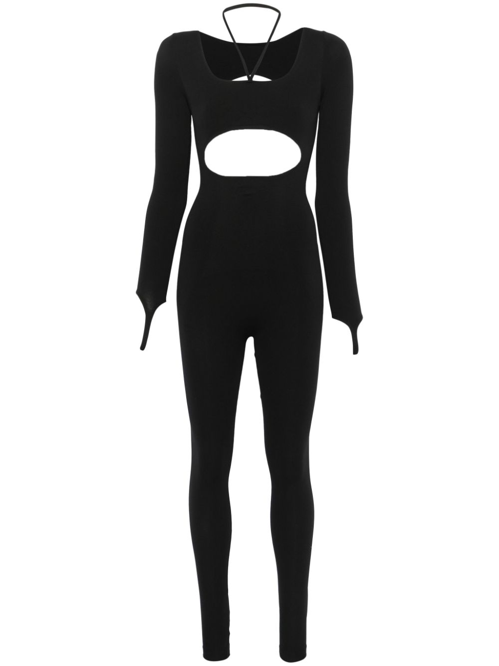 ANDREĀDAMO stretch-jersey jumpsuit - Black von ANDREĀDAMO