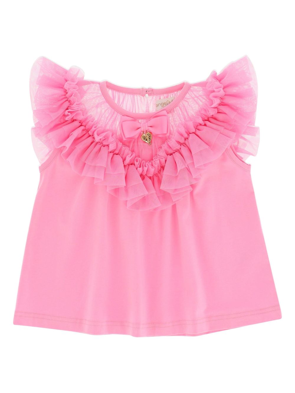 ANGEL'S FACE KIDS Bubbles ruffle-neck Top - Pink von ANGEL'S FACE KIDS