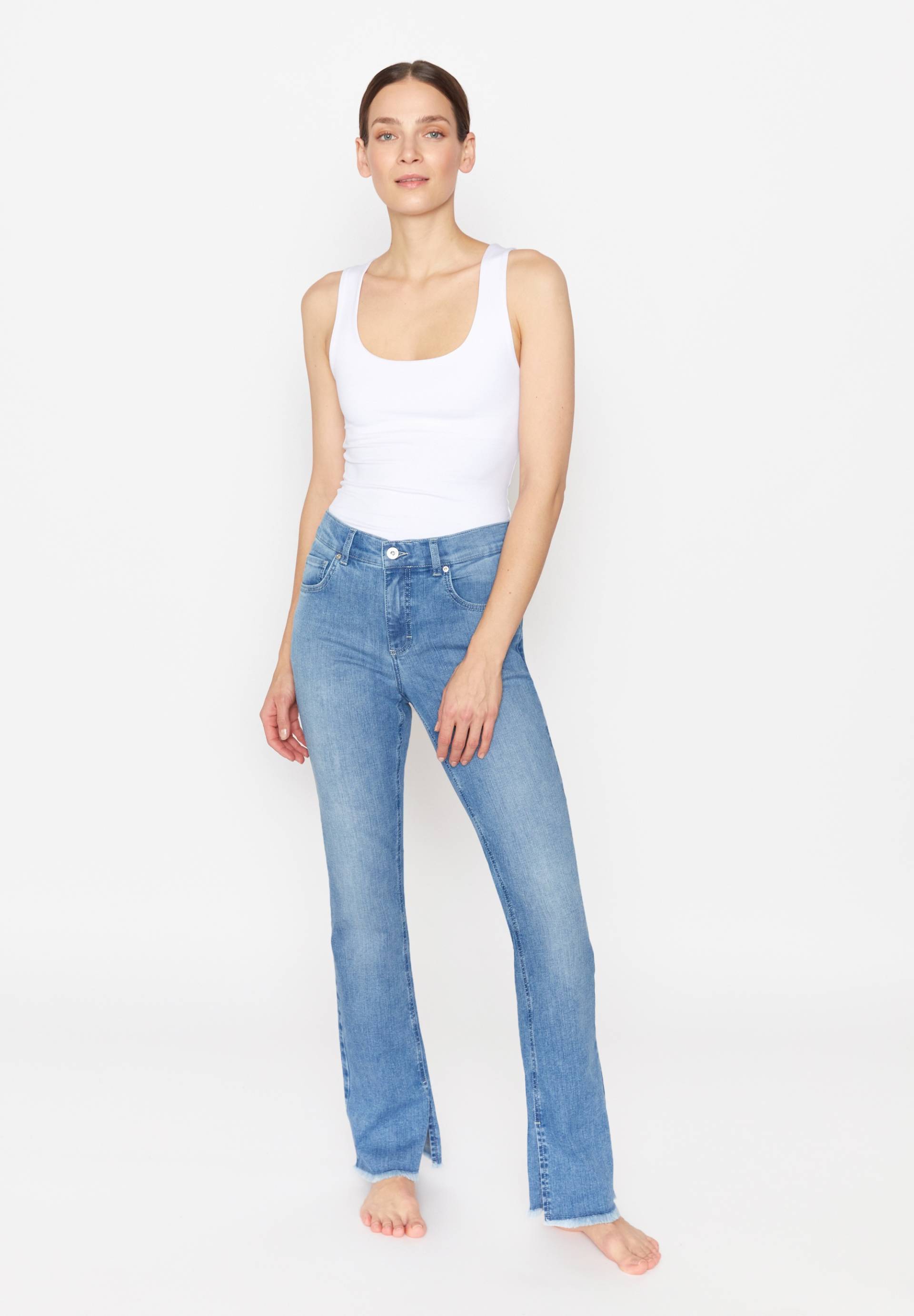 ANGELS Bootcut-Jeans »LENI SLIT FRINGE« von ANGELS