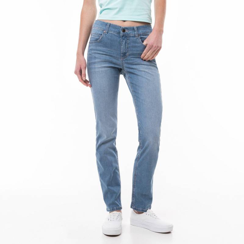 Jeans, Straight Leg Fit Damen Hellblau W36 von ANGELS