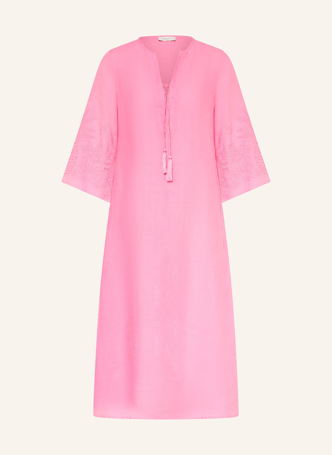 Angoor Leinenkleid Gada Mit 3/4-Arm pink Angoor Leinenkleid Gada Mit 3/4-Arm pink von ANGOOR