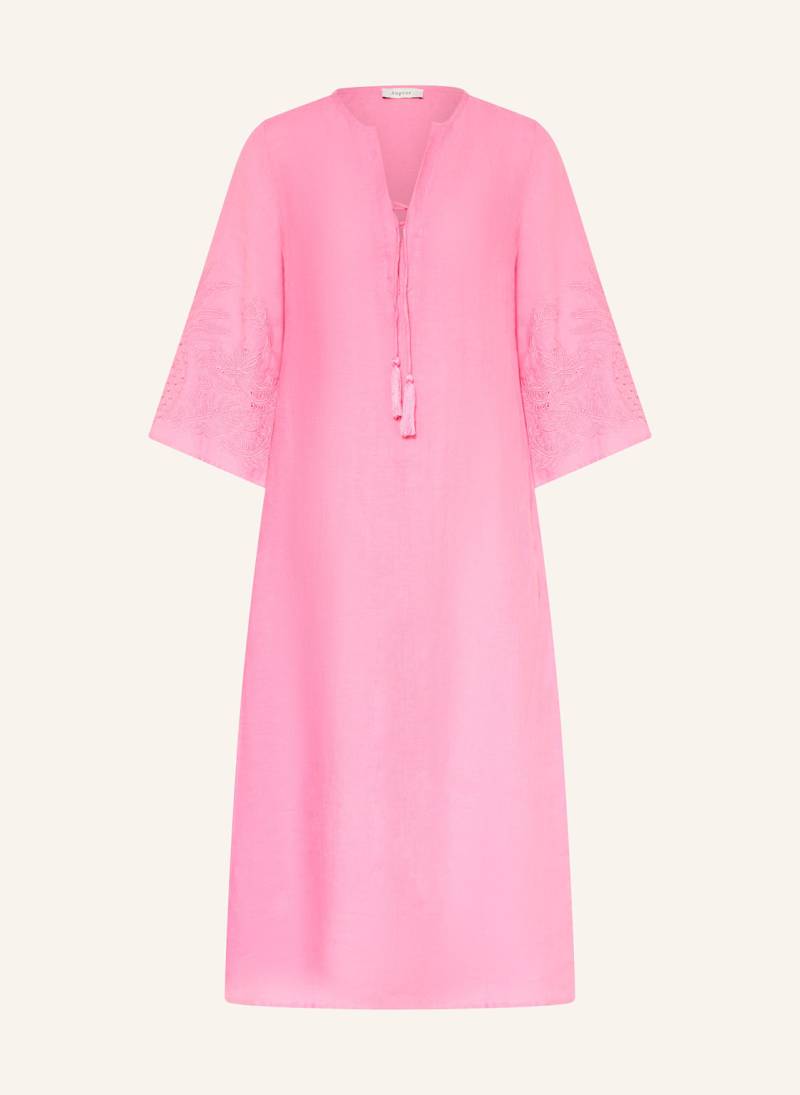 Angoor Leinenkleid Gada Mit 3/4-Arm pink von ANGOOR