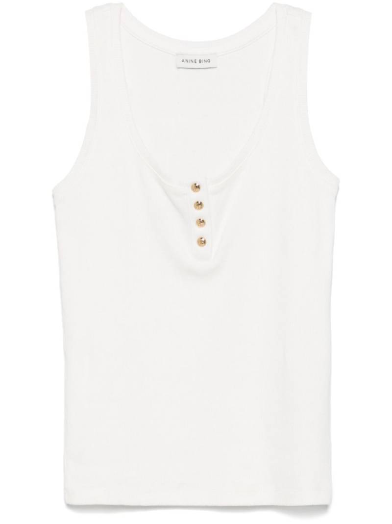 ANINE BING Alessia tank top - White von ANINE BING