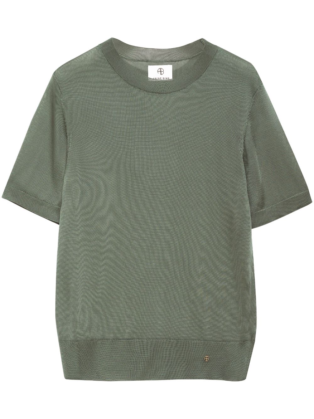 ANINE BING Atlas short-sleeve jumper - Green von ANINE BING