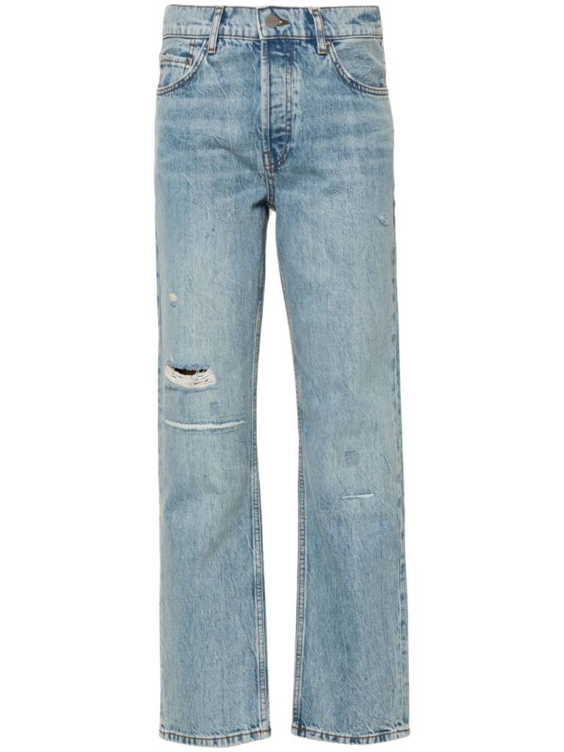 ANINE BING Benson high-rise straight-leg jeans - Blue von ANINE BING