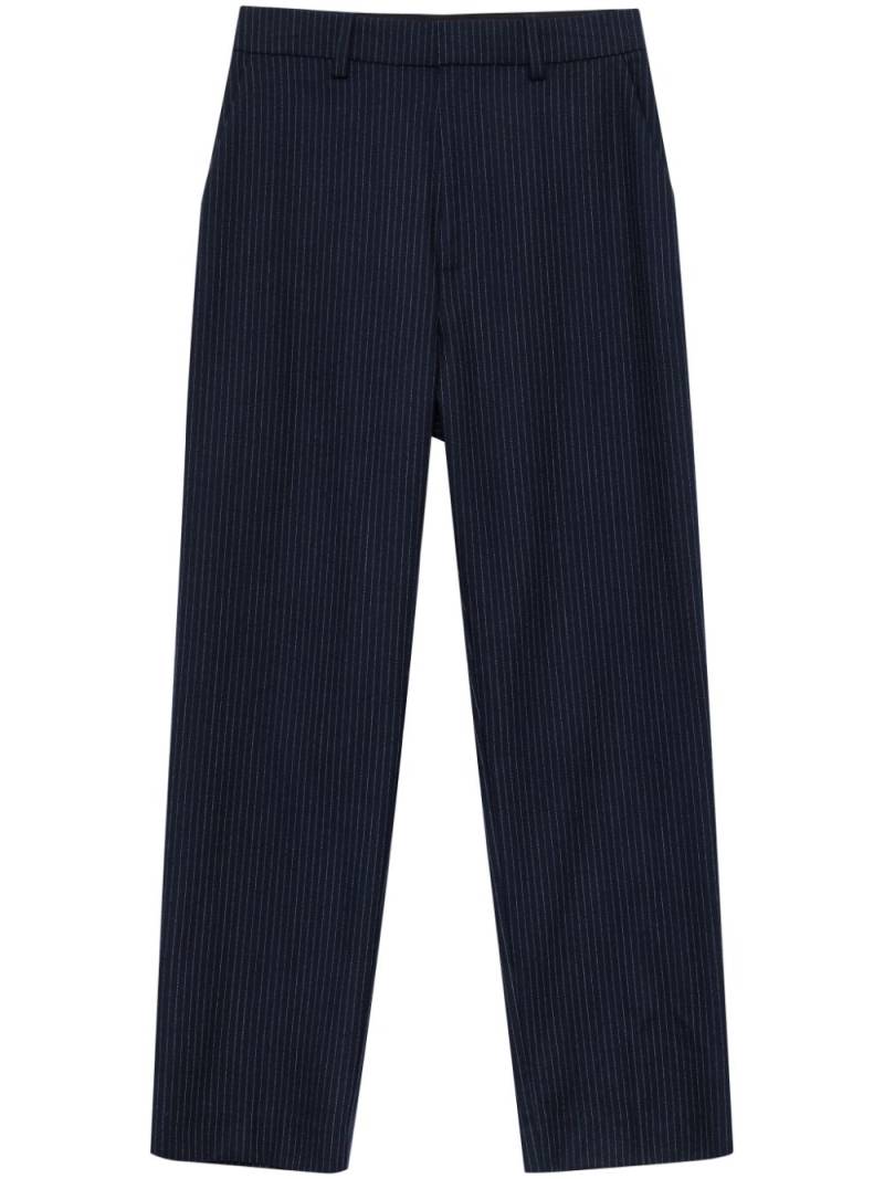 ANINE BING Blaine pinstriped tailored trousers - Blue von ANINE BING