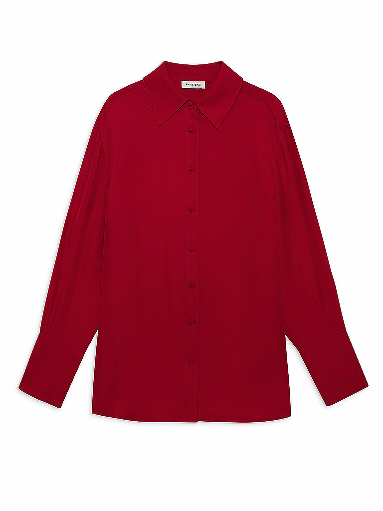 ANINE BING Bluse BRIDGET rot | XS von ANINE BING