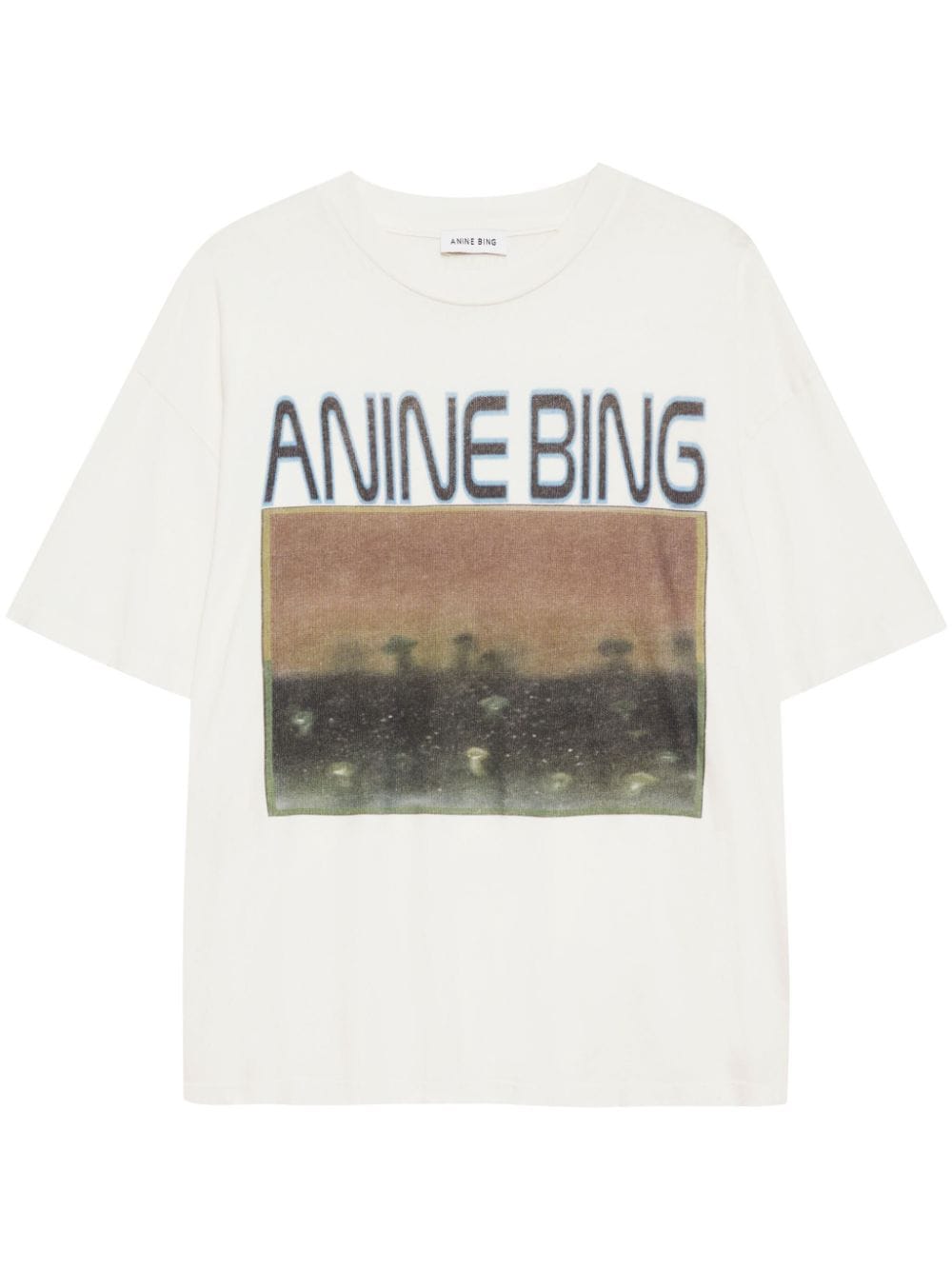 ANINE BING Cade Mushrooms T-shirt - White von ANINE BING