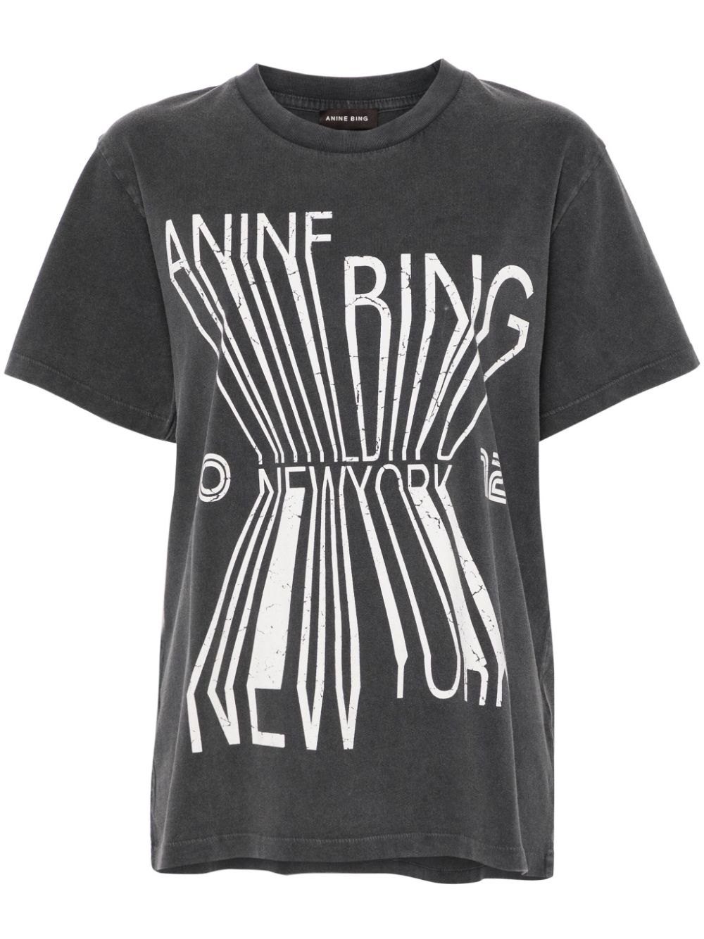 ANINE BING Colby Bing New York T-shirt - Grey von ANINE BING