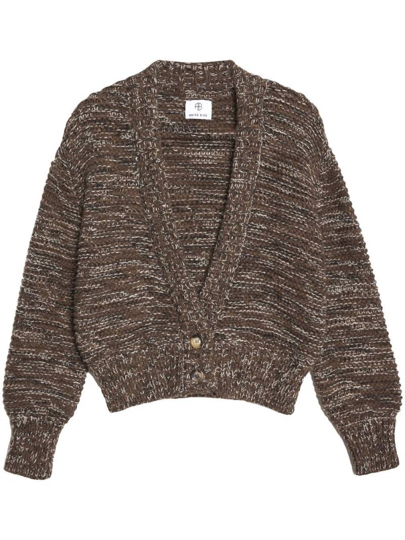 ANINE BING Dayna V-neck cardigan - Brown von ANINE BING