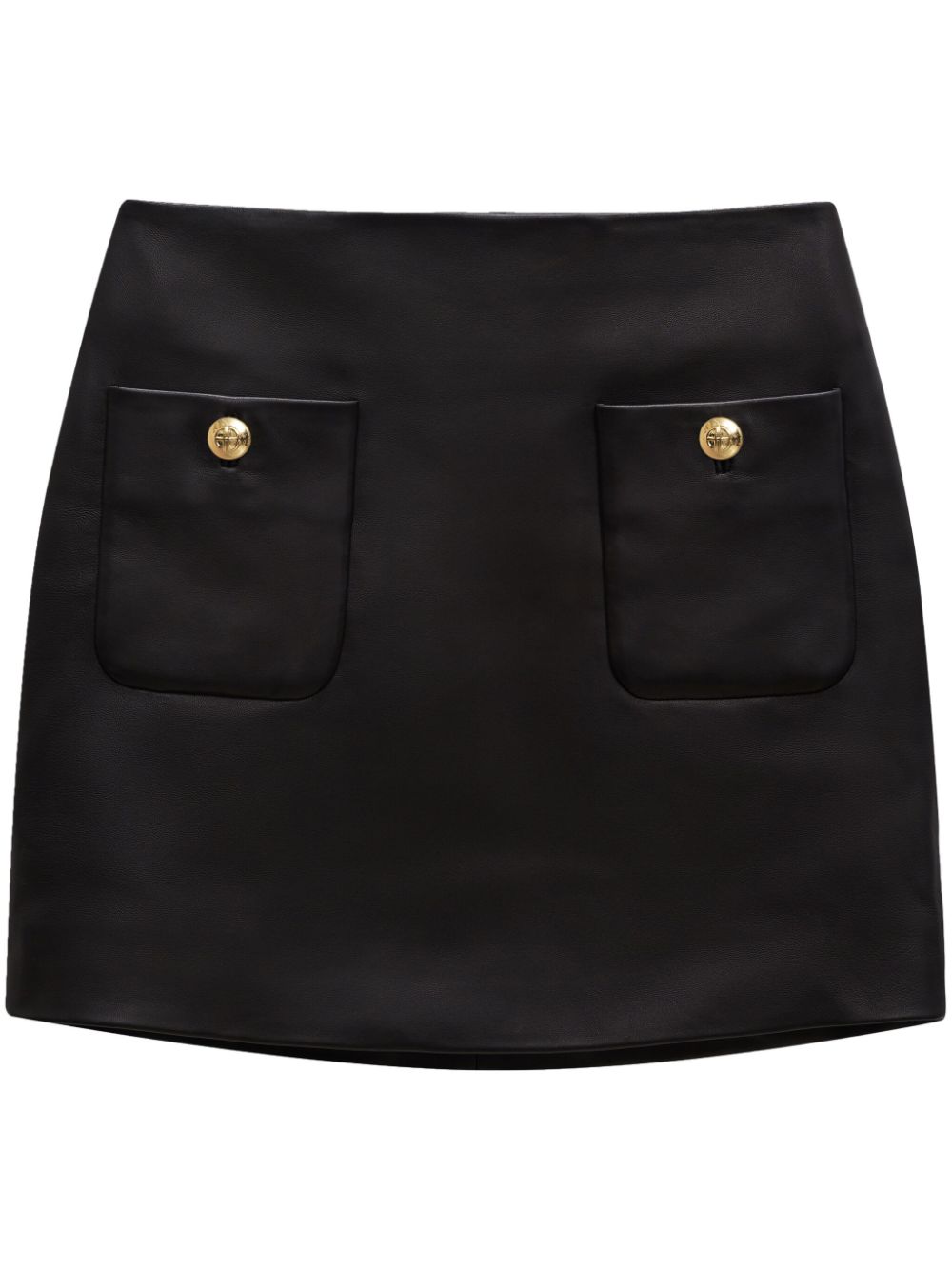 ANINE BING Finn leather skirt - Black von ANINE BING