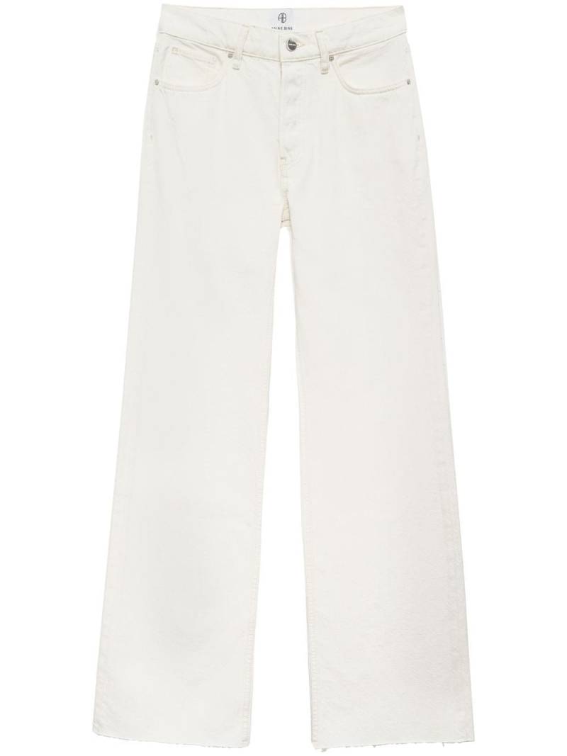 ANINE BING Hugh wide-leg jeans - White von ANINE BING