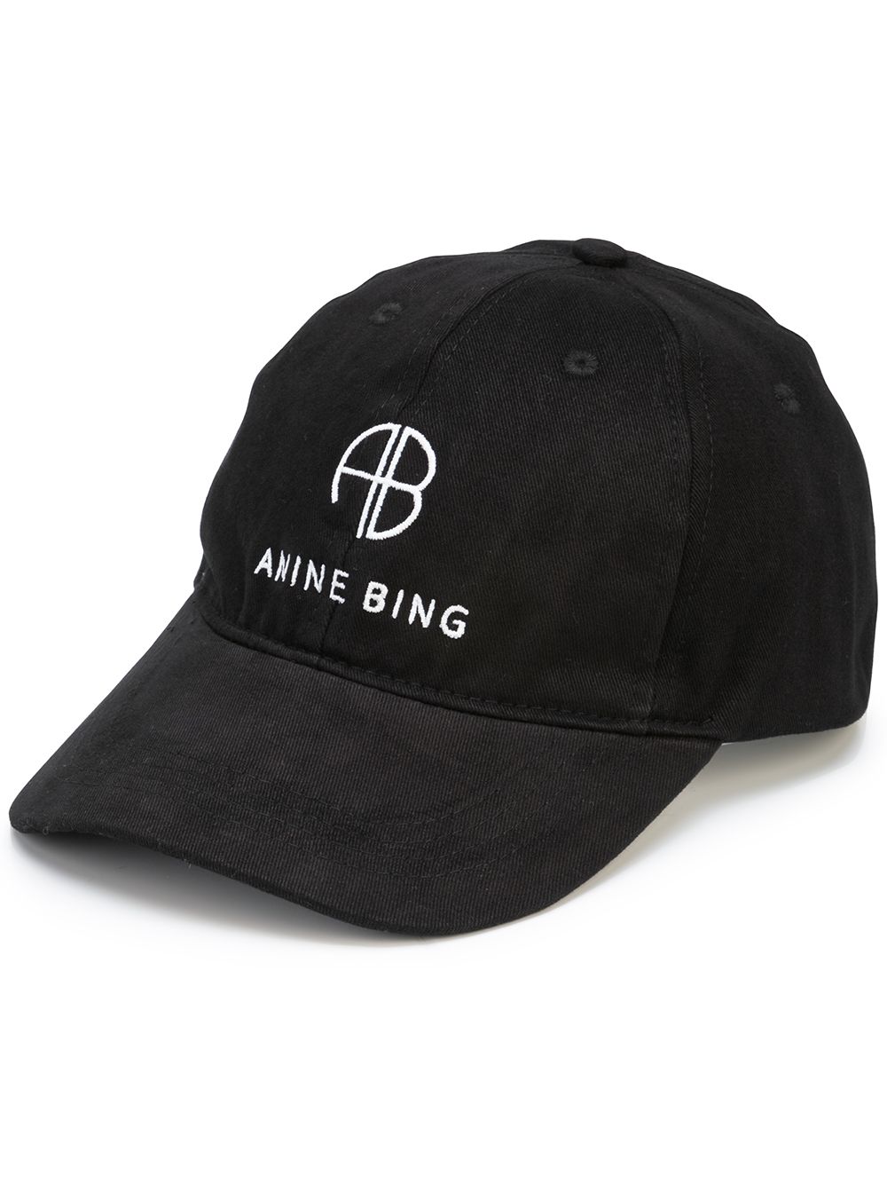 ANINE BING Jeremy embroidered-logo baseball cap - Black von ANINE BING