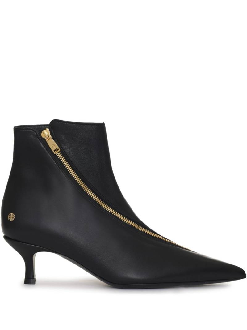 ANINE BING Jones leather boots - Black von ANINE BING