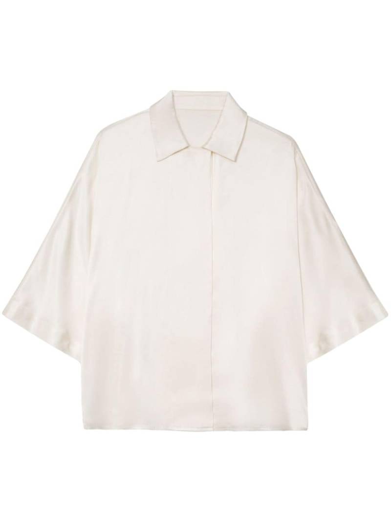 ANINE BING Julie satin shirt - Neutrals von ANINE BING