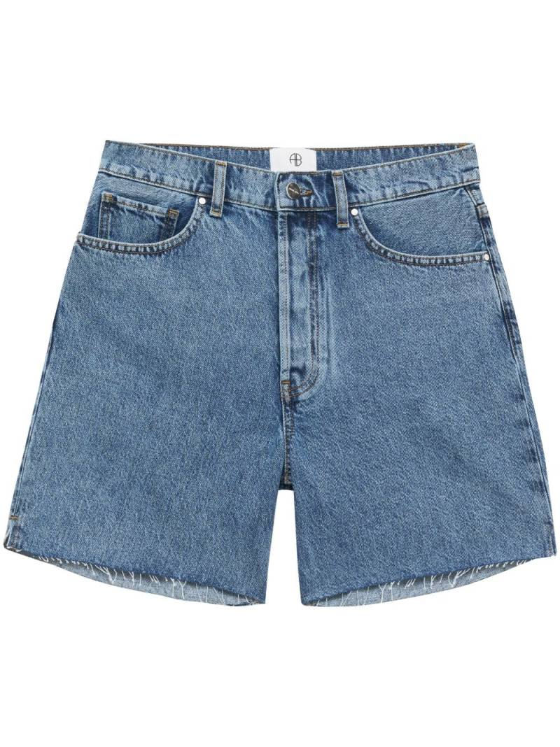 ANINE BING Kat denim shorts - Blue von ANINE BING