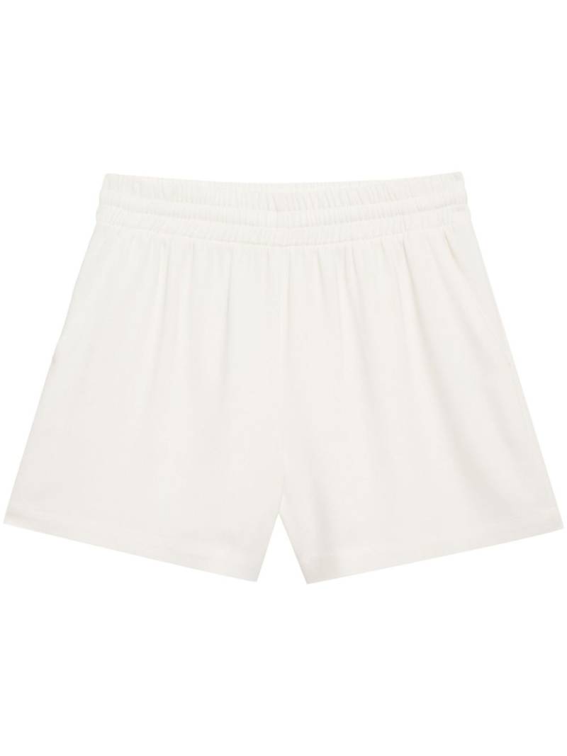 ANINE BING Kam elasticated-waist shorts - White von ANINE BING