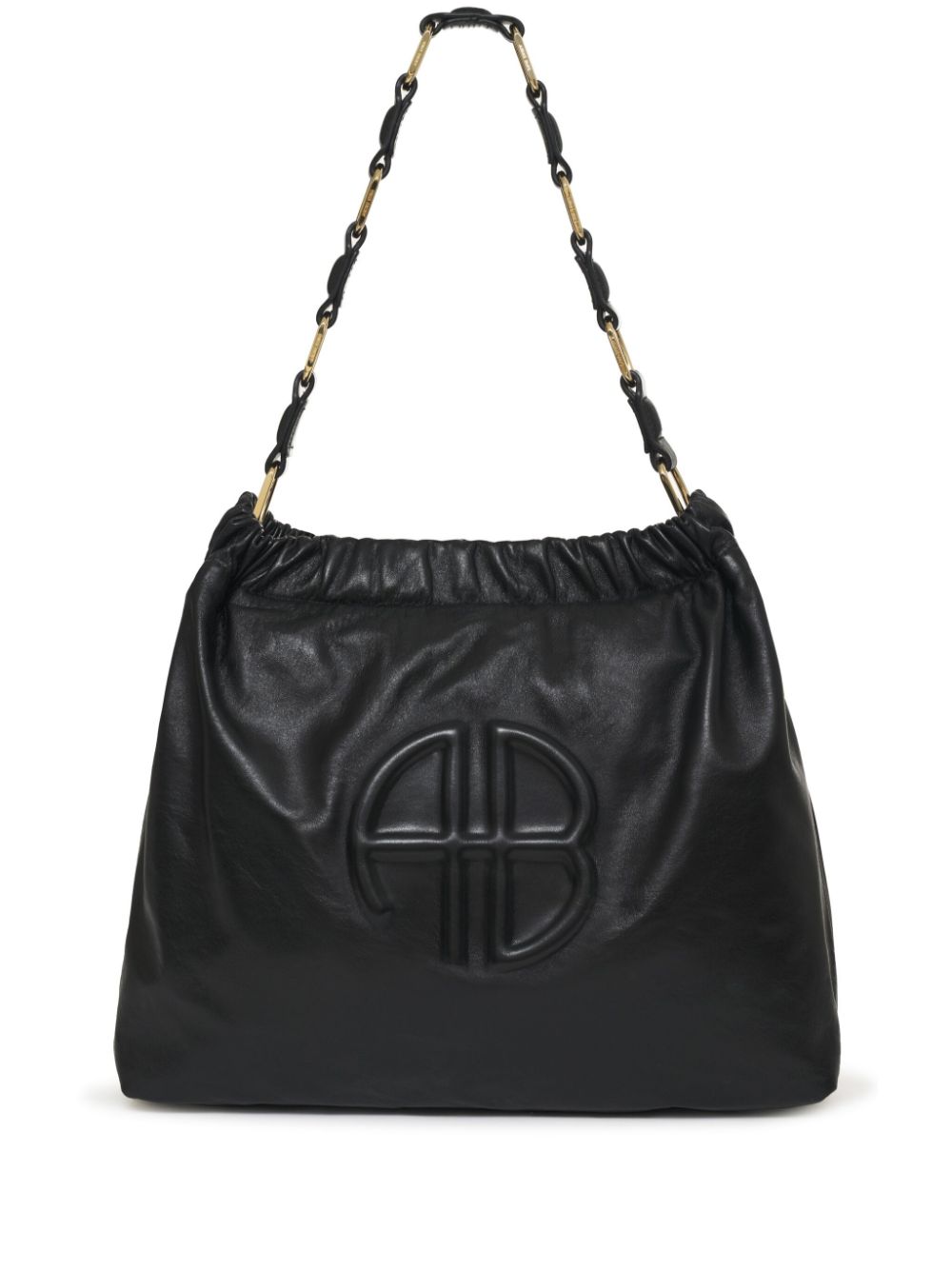 ANINE BING Kate leather shoulder bag - Black von ANINE BING