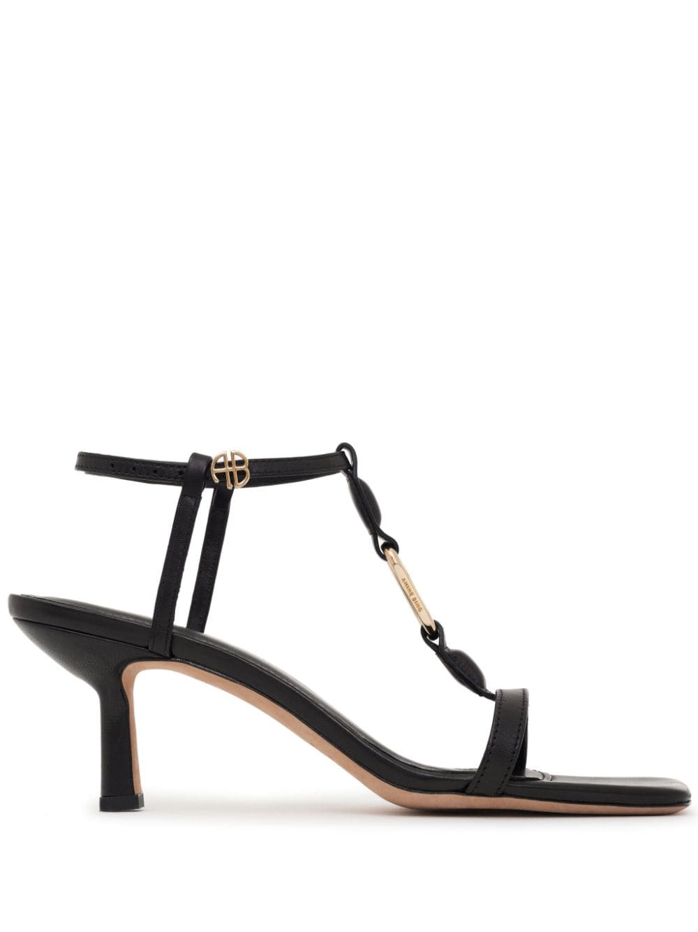 ANINE BING Kiera 50mm square-toe sandals - Black von ANINE BING