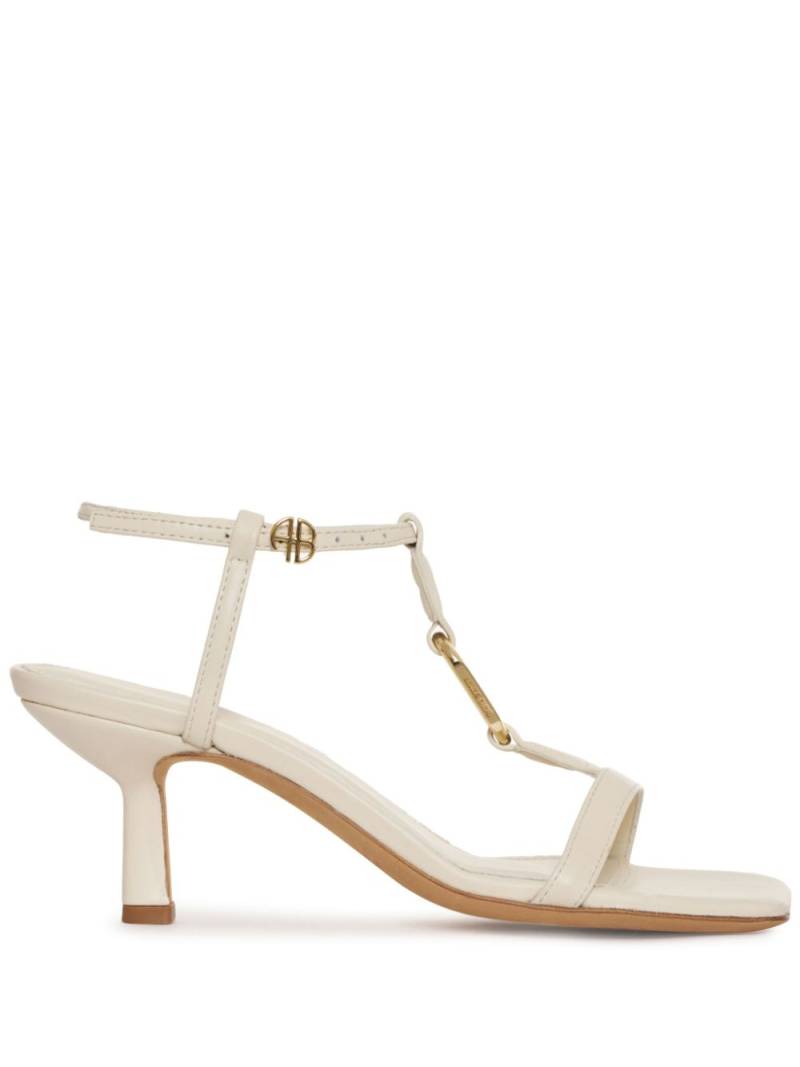 ANINE BING Kiera 50mm square-toe sandals - Neutrals von ANINE BING