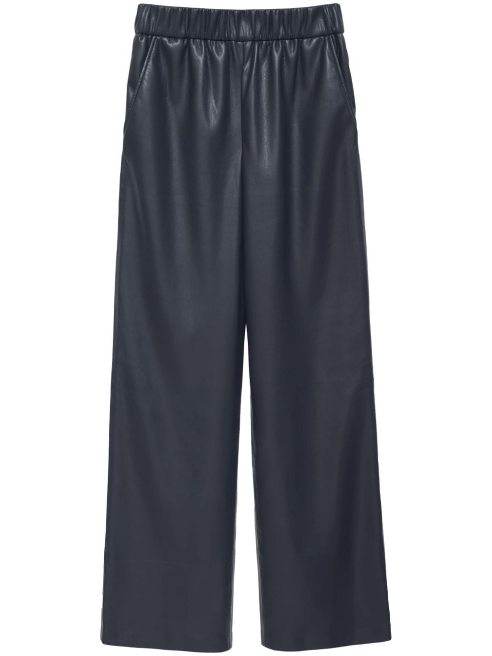 ANINE BING Koa faux-leather palazzo pants - Blue von ANINE BING