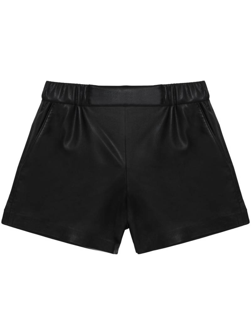 ANINE BING Koa faux leather shorts - Black von ANINE BING