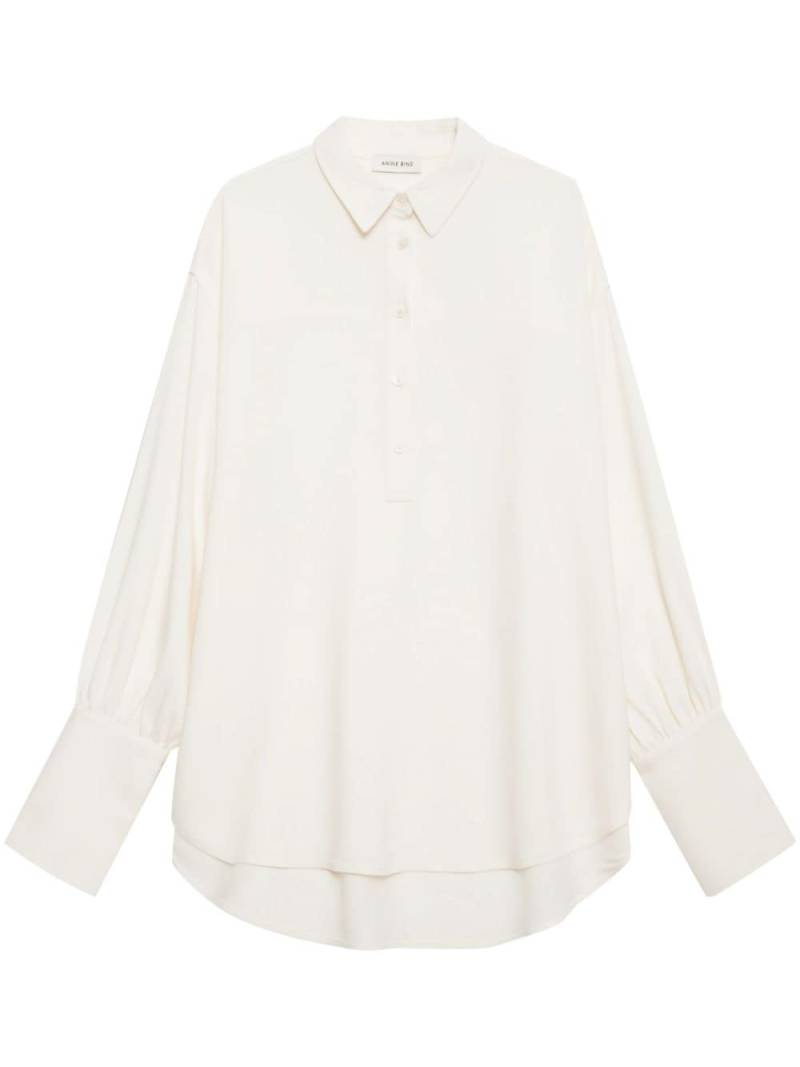 ANINE BING Lake long-sleeve shirt - Neutrals von ANINE BING