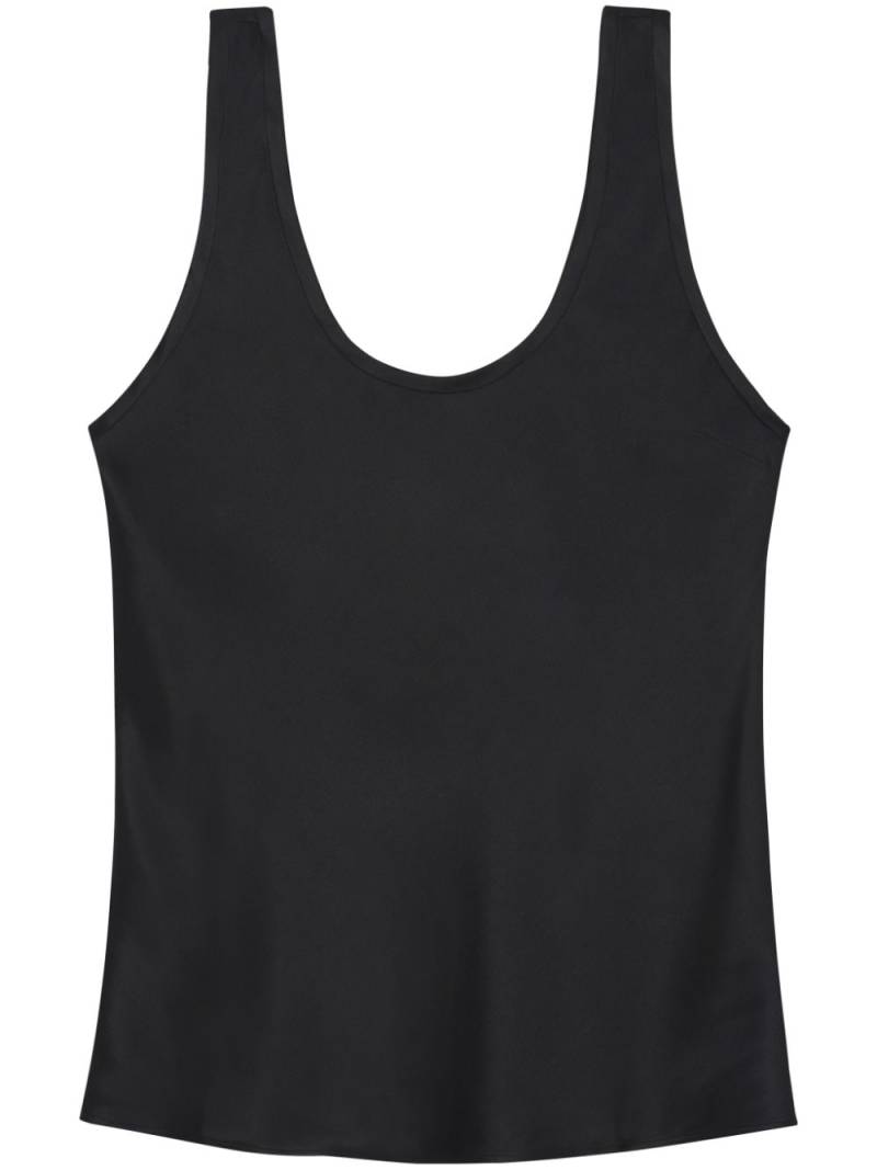 ANINE BING Lea silk tank top - Black von ANINE BING