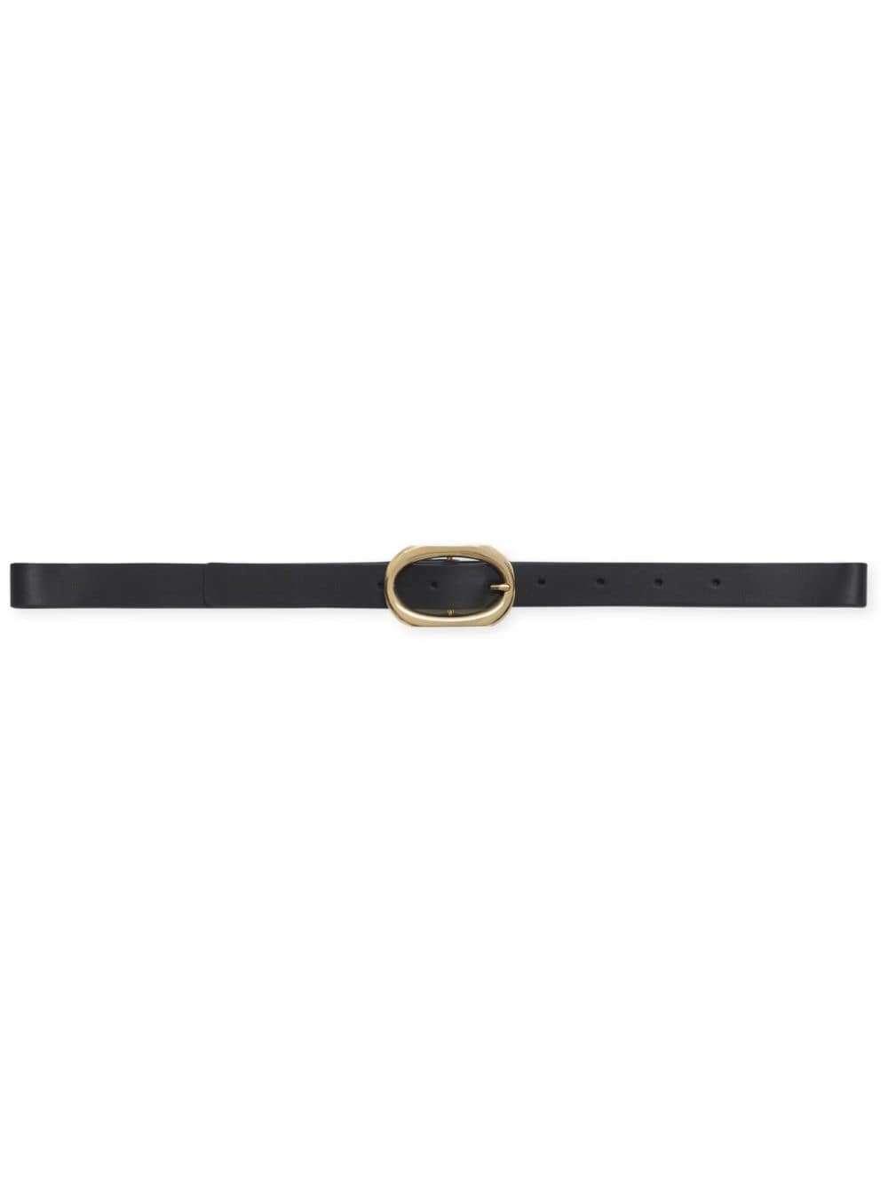 ANINE BING small Signature Link leather belt - Black von ANINE BING