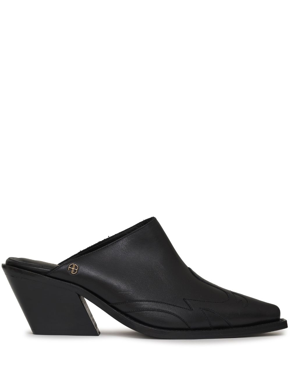 ANINE BING Tania 65mm leather mules - Black von ANINE BING