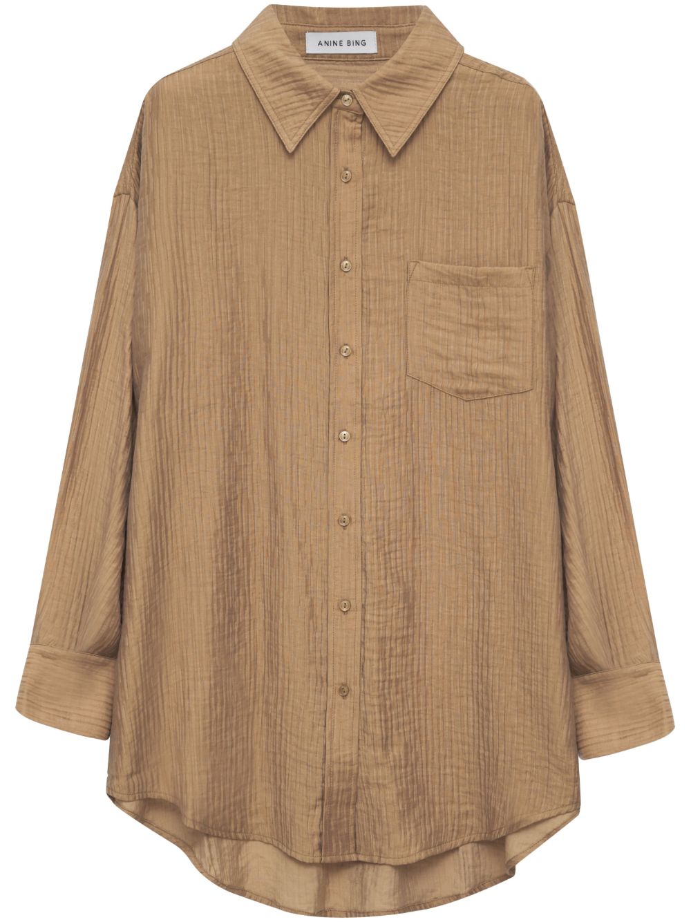 ANINE BING Tio long-sleeve shirt - Brown von ANINE BING