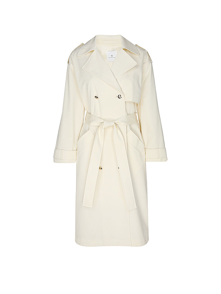 ANINE BING Trenchcoat LAYTON creme | XS von ANINE BING