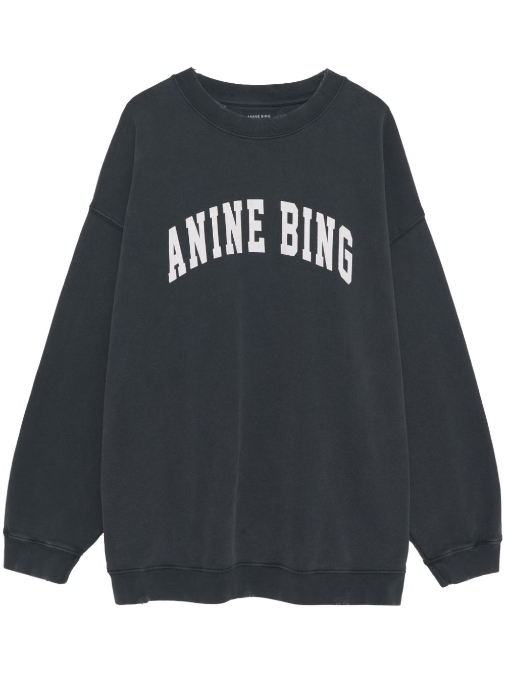 ANINE BING Tyler organic-cotton sweatshirt - Black von ANINE BING