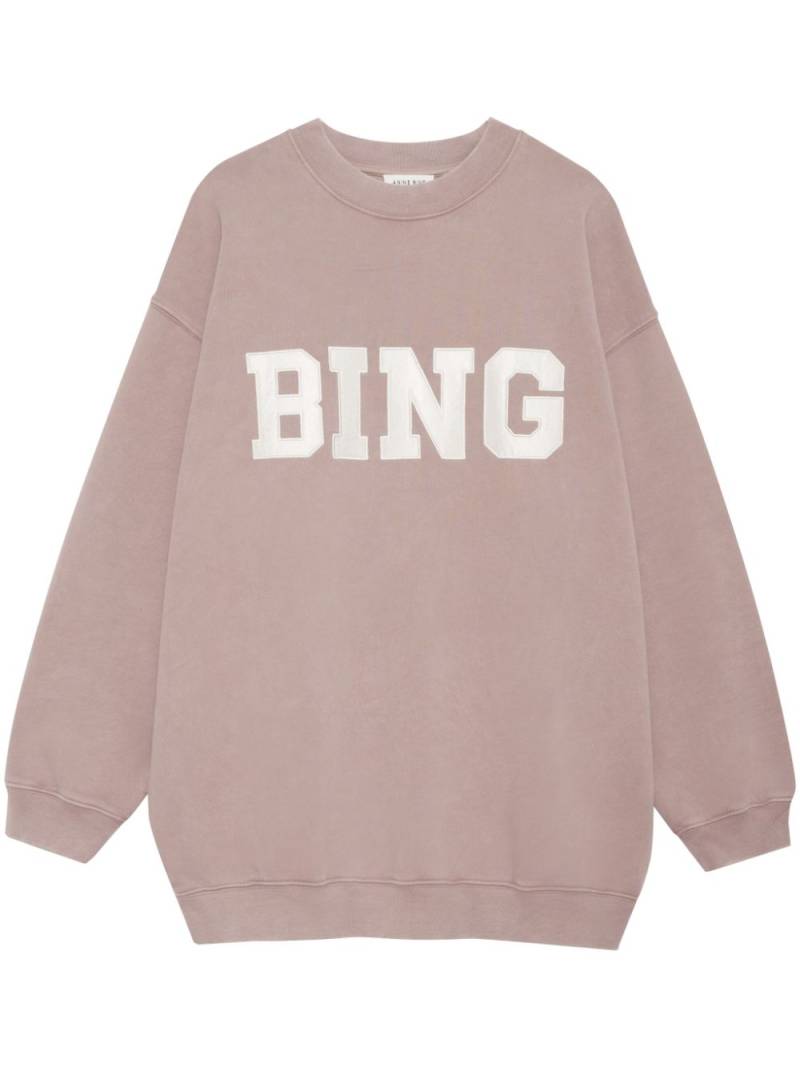 ANINE BING Tyler organic cotton sweatshirt - Pink von ANINE BING