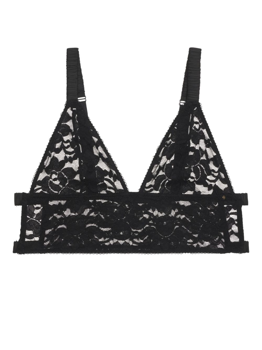 ANINE BING Violet floral-lace bralette - Black von ANINE BING