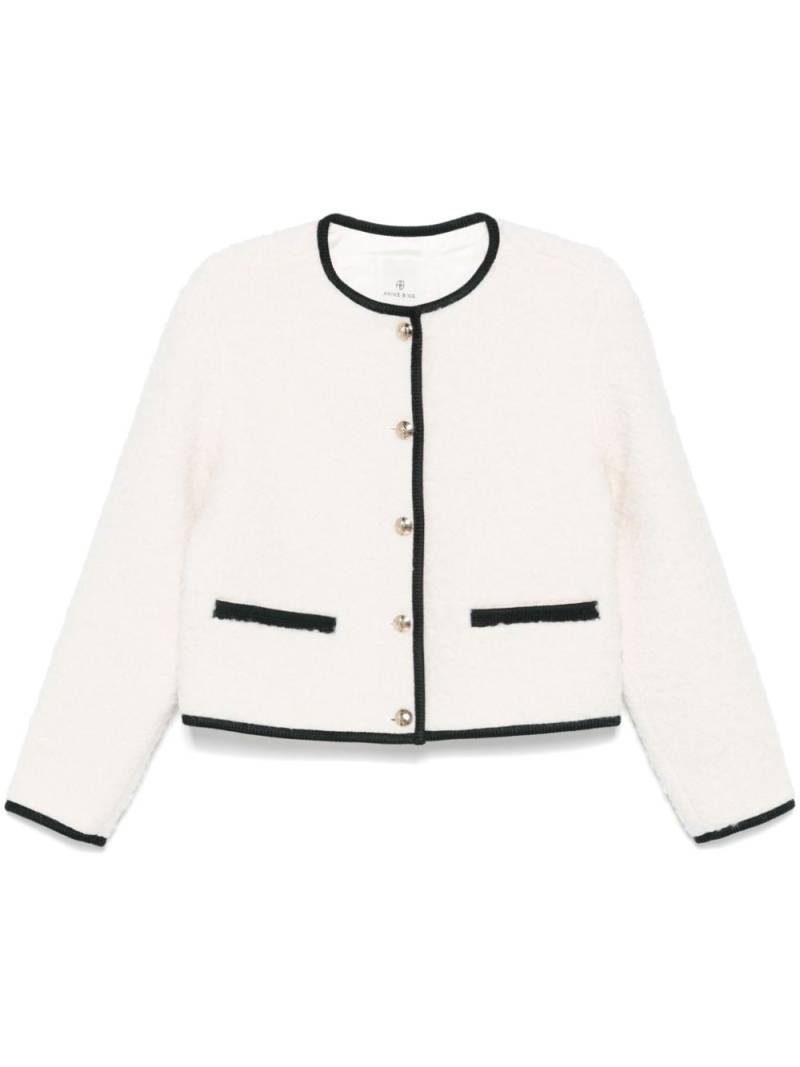 ANINE BING contrasting-trim blazer - Neutrals von ANINE BING