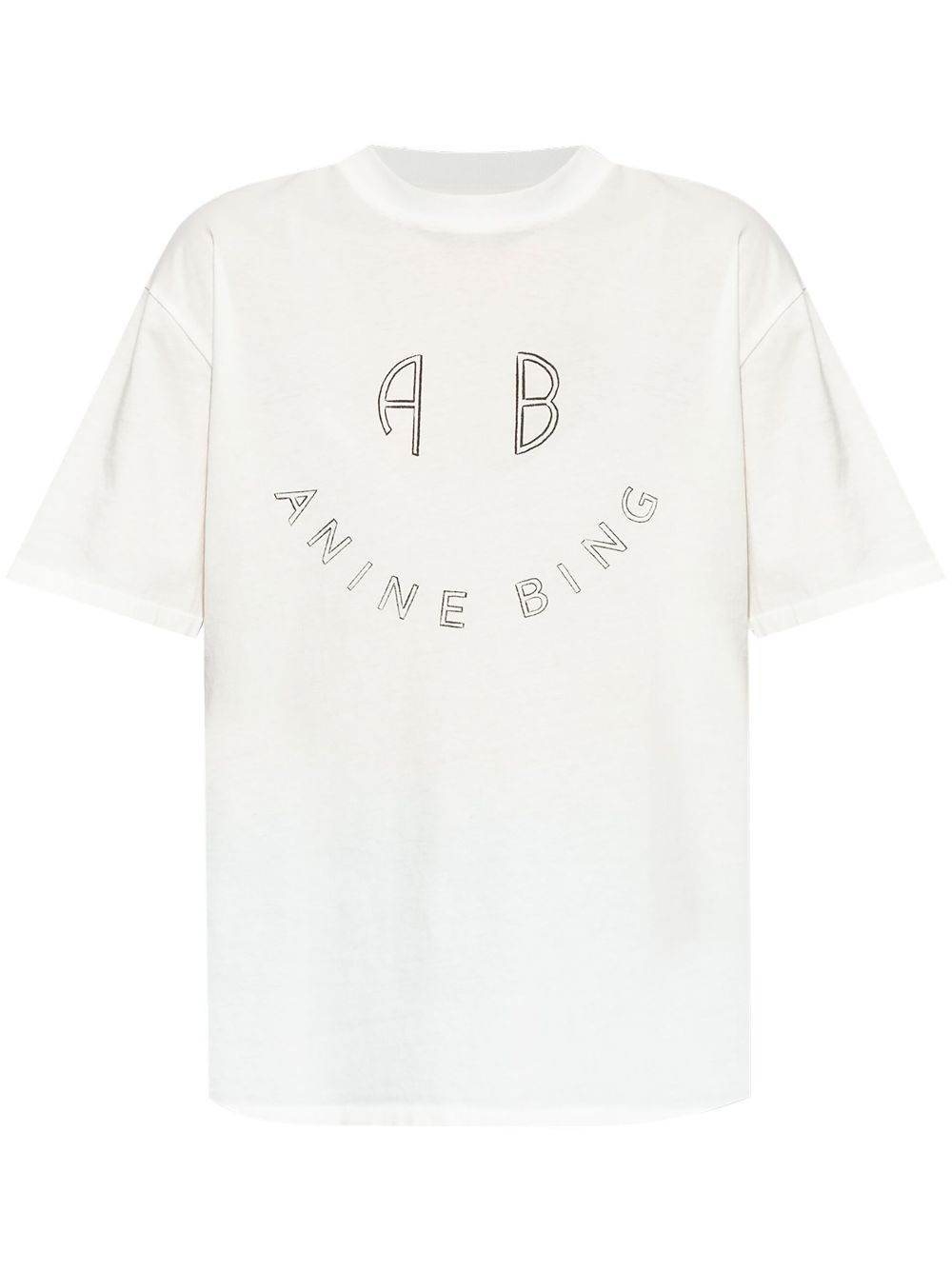 ANINE BING logo-print cotton t-shirt - White von ANINE BING