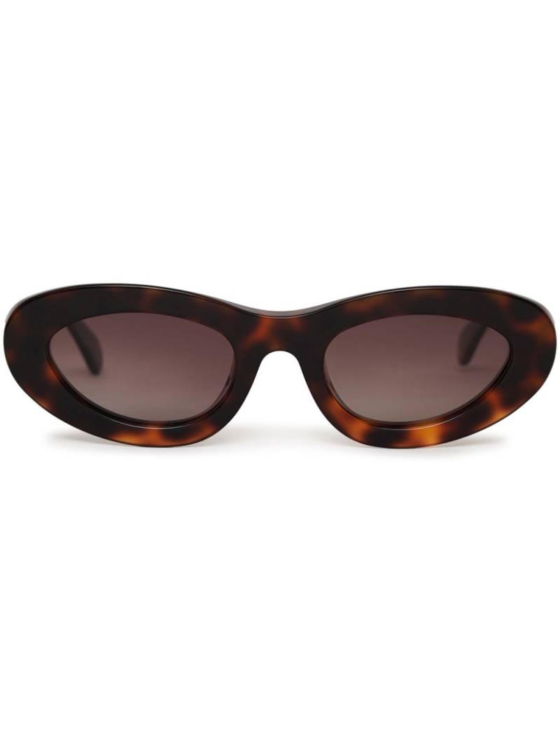 ANINE BING roma cat-eye frame sunglasses - Brown von ANINE BING