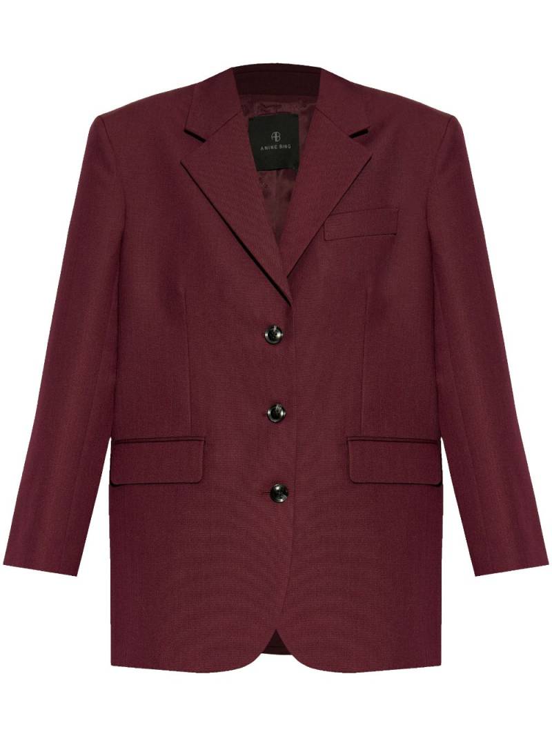 ANINE BING shoulder pad blazer - Red von ANINE BING