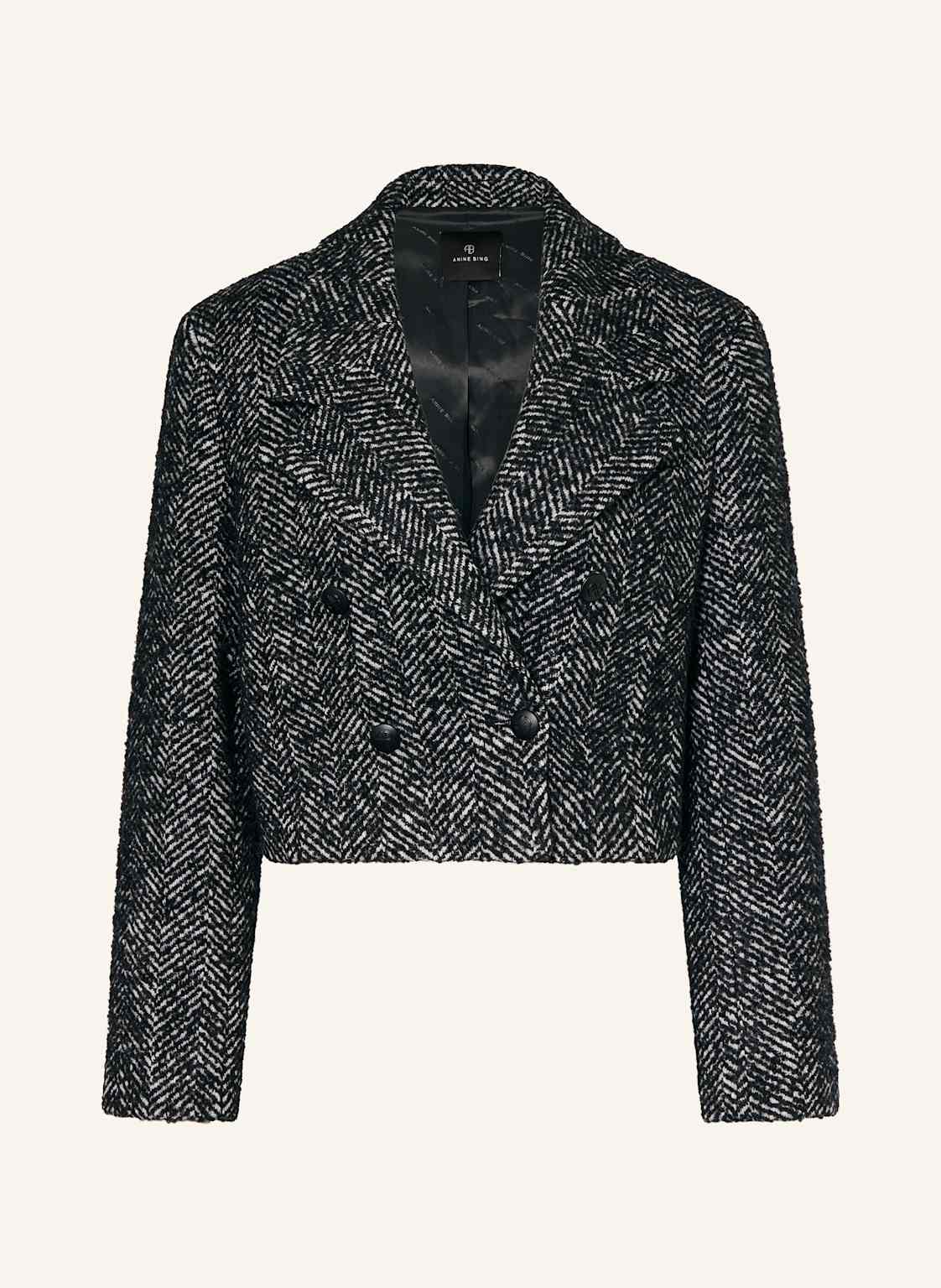 Anine Bing Cropped-Blazer Vienna schwarz Anine Bing Cropped-Blazer Vienna schwarz von ANINE BING